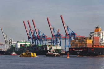 Hamburger Hafen. Container-Termina