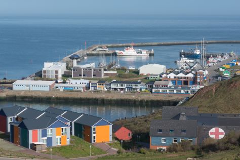 Hafen und Krankenhaus, Helgoland Helgoland