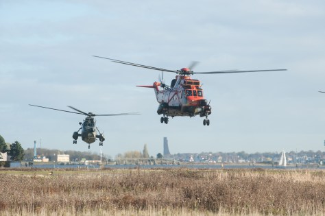 Sea Kings auf dem Marinefliegergeschwader 5 in Kiel Holtenau