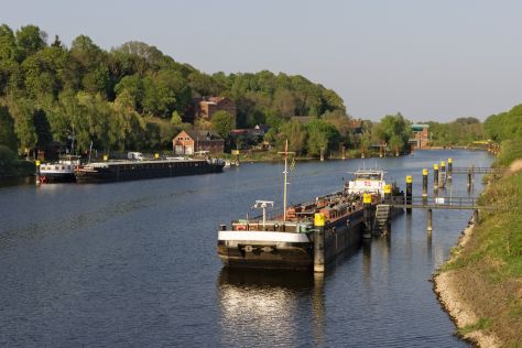 Lauenburg an der Elbe. Der Elbe-Lübeck-Kanal