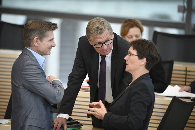 Dr. Heiner Garg (Minister für Soziales, Gesundheit, Jugend, Familie und Senioren), Bernd Buchholz (Minister für Wirtscha